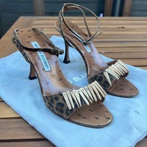 MANOLO BLAHNIK strappy heels